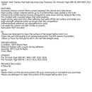 Protetor de bota com alças de tanque para Triumph Tiger 800 XC XCX XR XRT 2015-2019 Genérico