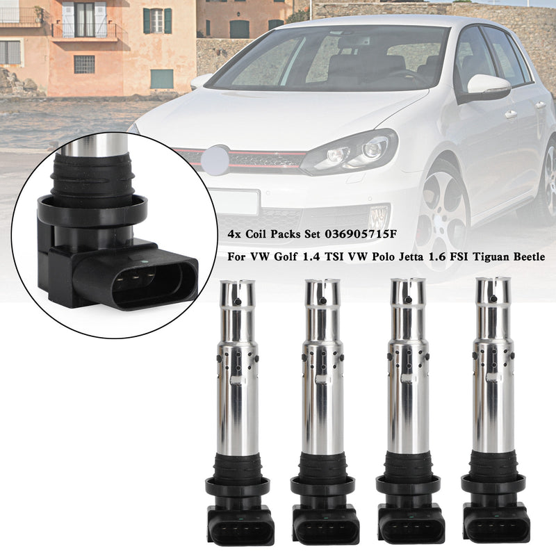 4x VW Golf 1.4 TSI VW Polo Jetta 1.6 FSI Tiguan spolpaket set 036905715F