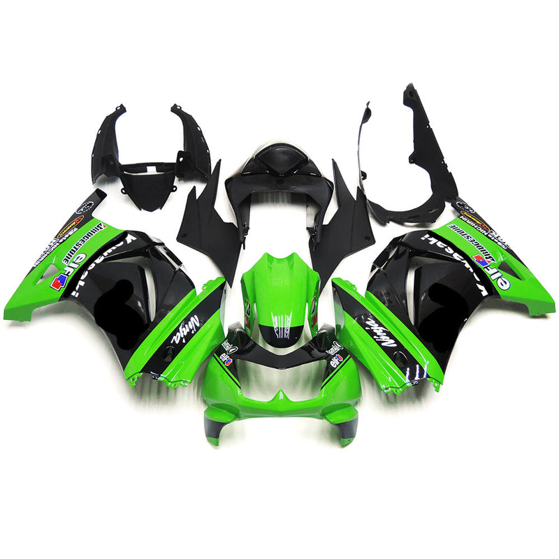 Amotopart kåpa Set för Kawasaki EX250 Ninja250R 2008-2012 Body Plastic ABS