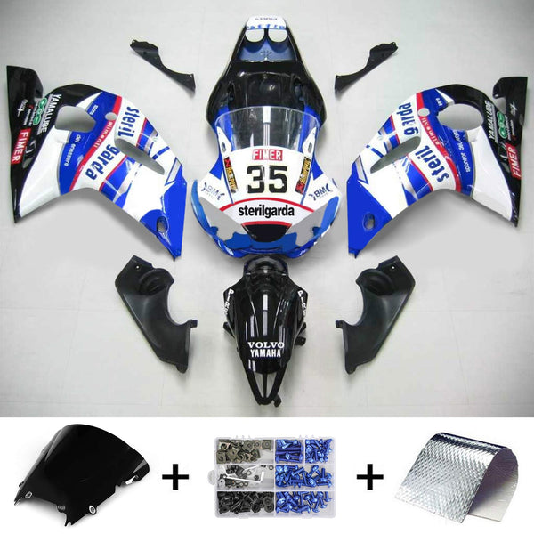 Kåpesett for Yamaha YZF 600 R6 1998-2002 Generisk