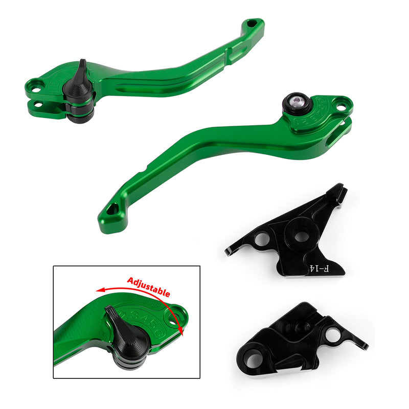 Kawasaki ZZR600 ZXR400 Z750S ZX9R ER-5 CNC palanca de freno de embrague corto