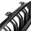 Glanssvart nyregitter foran passer til BMW 3-serie F30 F35 2012-2017 doble lameller