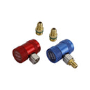 A/C R134A Quick Coupling Adapter Manifold Connector 1/4" Sae Hvac High&Low Side