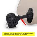 Motorsykkel Justerbar Clip On Windshield Extension Spoiler Vindavviser