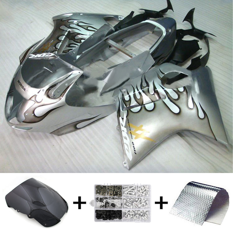 Amotopart Honda CBR1100XX SuperBlackBird 1996-2007 Fairing Set Body ABS