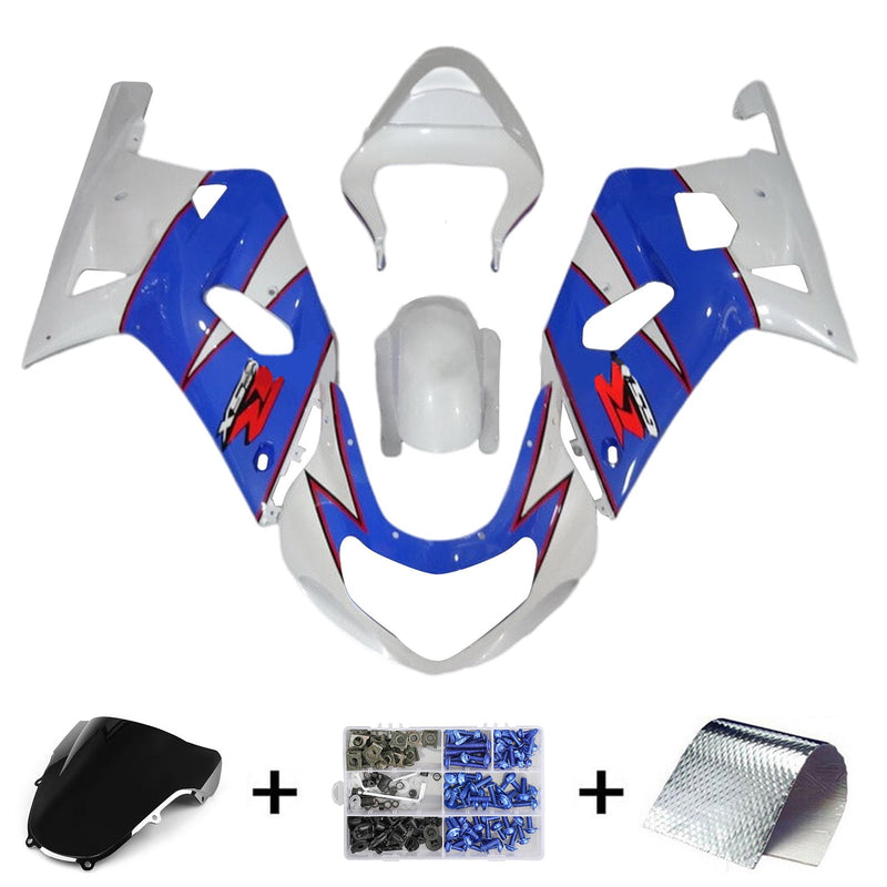 Amotopart Suzuki GSXR1000 2000-2002 K1 K2 kåpa Set Body Plast ABS