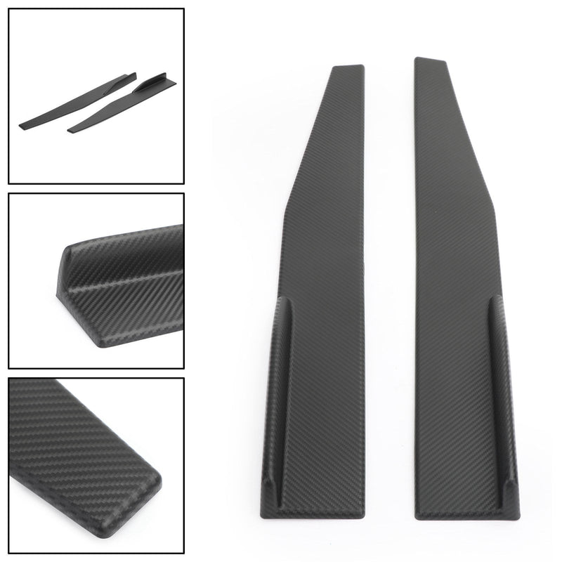 Par 45 cm Carbon Fiber Sidokjol Rocker Splitter Diffuser Winglet Wings Generic