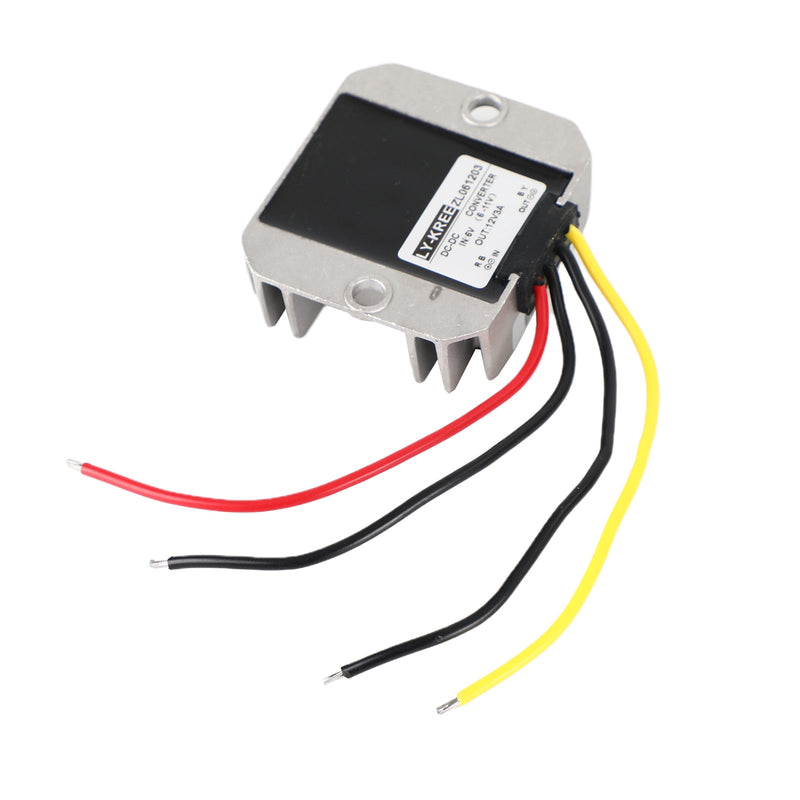 Vattentät 6 till 12V 3A 36W step-up DC/DC-strömomvandlarregulator