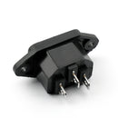 5kpl IEC320 C14 3-napainen ruuvikiinnityspistoke 10A 250V veneelle DIY AC-04