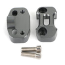 Areyourshop CNC alumínio motocicleta guiador risers 22-28mm montagem de braçadeira universal