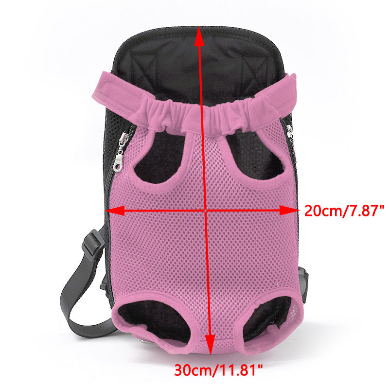 Portador portátil de malla para perros y mascotas, mochila para cachorros, bolso de hombro para viaje