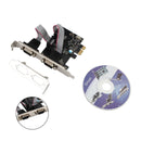 Pcie para rs232 dupla serial wch382 chip pci-express extensor placa adaptador cartão
