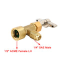 AC R134A-sovittimen pikaliittimet venttiilisarjan kanssa säädettävällä R134A-sovittimella