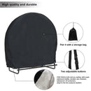 Log Hoop Rack Cover Verschluss wasserdicht wetterfest für runden Brennholzhalter