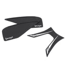 Protetor de tanque lateral de três tanques, adequado para Kawasaki Versysx300 2017-2020, borracha genérica