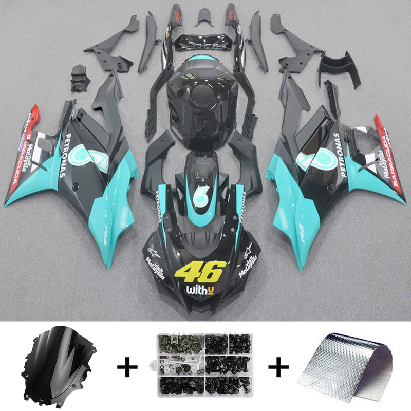 Kit de carenagem Amotopart Yamaha YZF-R3 R25 2022-2023 corpo plástico ABS