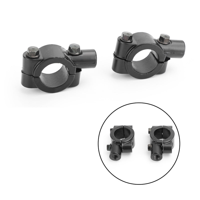 7/8" Motorcycle Handlebar Mirror Adaptor Clamp Mount Bracket 8mm CW Aluminium