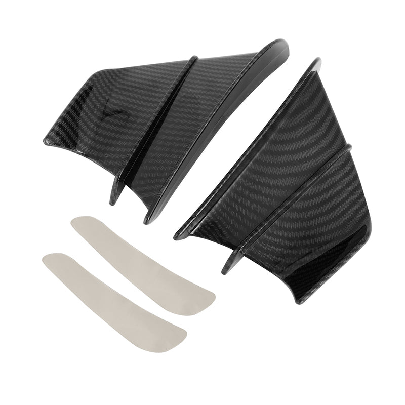 Winglet Wind Fin Aerodynamic Kit Spoiler Trim Cover für Motorrad Universal