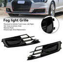 Audi A6 C7 2014–2018 2 Stück Frontstoßstange Nebelscheinwerfer Grill Schwarz