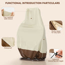 Terrassen-Ei-Stuhl-Abdeckung zum Aufhängen im Freien, doppelte Korb-Ei-Schaukel-Abdeckung, wasserdicht