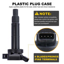 2002-2006 Toyota Solara L4 2.4L 4x Bobina de ignição + vela de ignição UF333 UF494