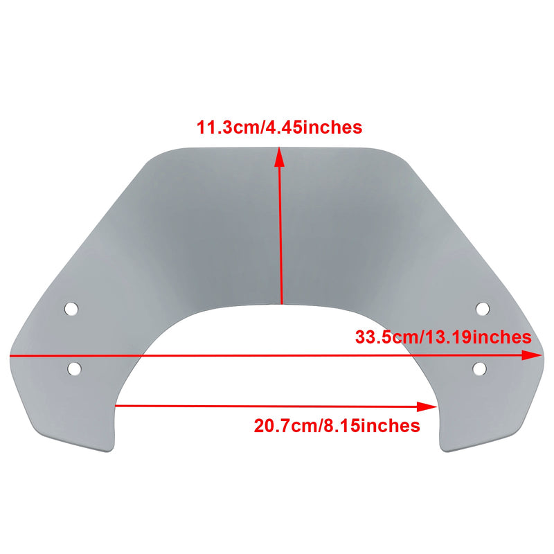 Kurz Kunststoff Windschild Windschutzscheibe für Vespa Sprint 150 2016-2023