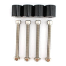 Svart 1" styrhöjningssats lämplig för Suzuki Hayabusa GSX 1300R 99-19 Generic