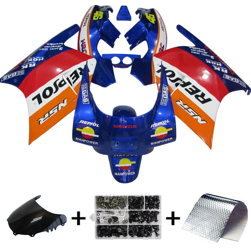 Amotopart Honda NSR250R 1988-1989 Zestaw owiewek Korpus Plastik ABS