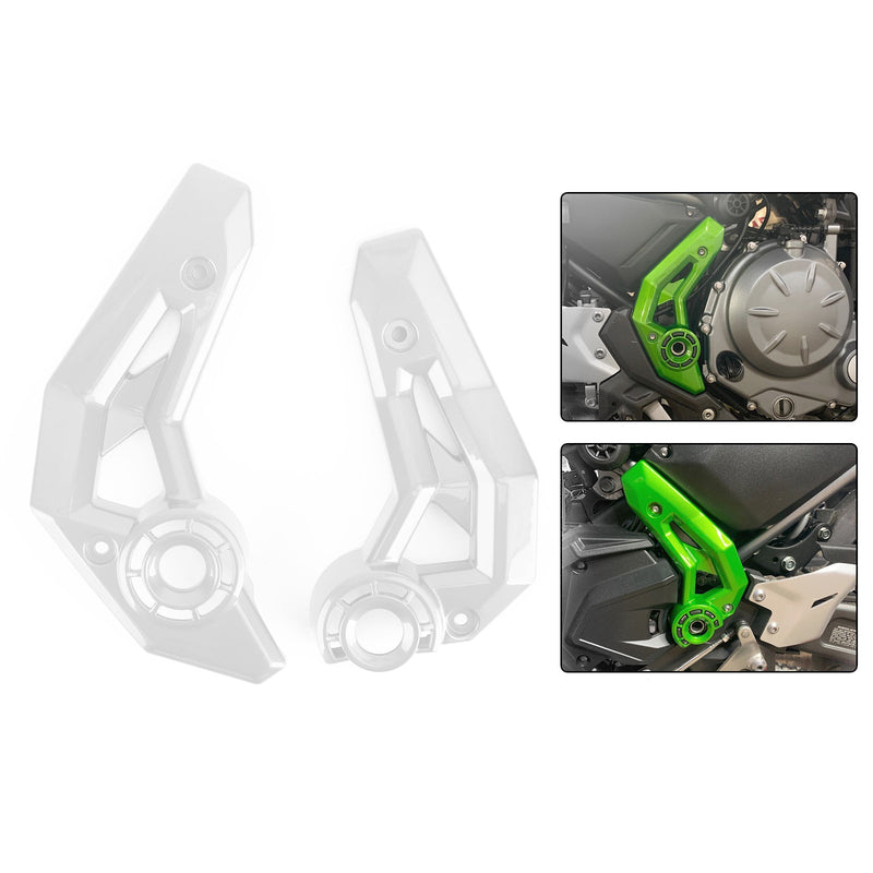 Motorsykkelramme sidedeksel beskyttende kledning for Kawasaki Z650 Ninja 650 2017-2020 Generisk