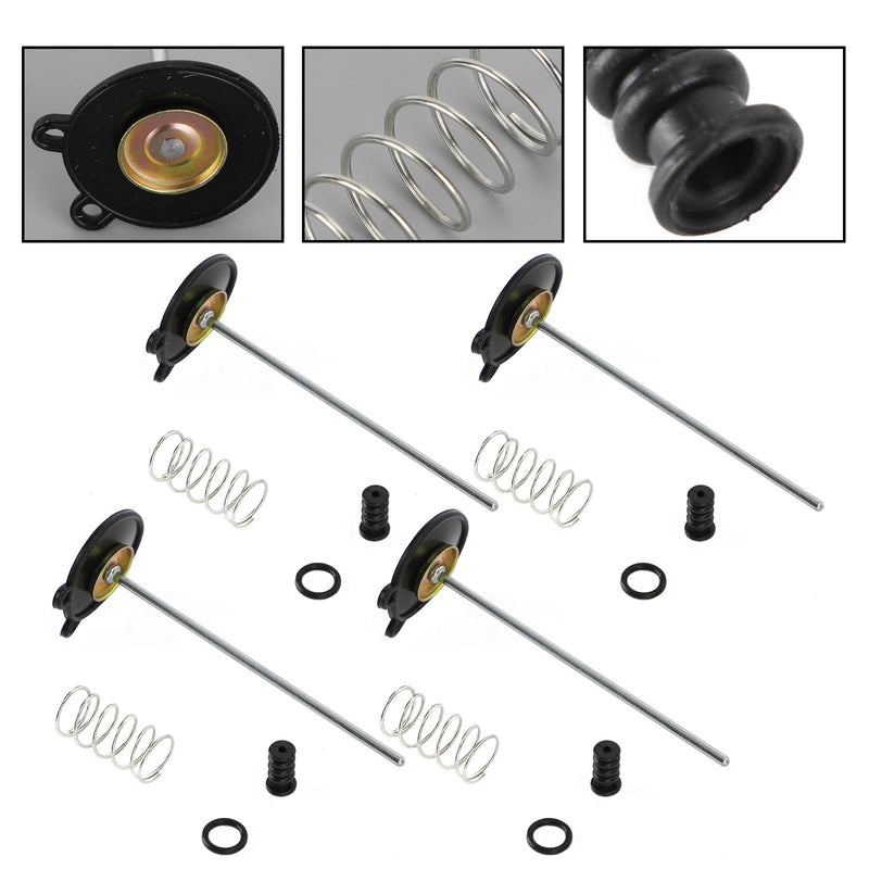 Kit de reconstrucción de carburador 4X adecuado para Honda CB750C 750 Custom CB900C 1980-1982 Genérico