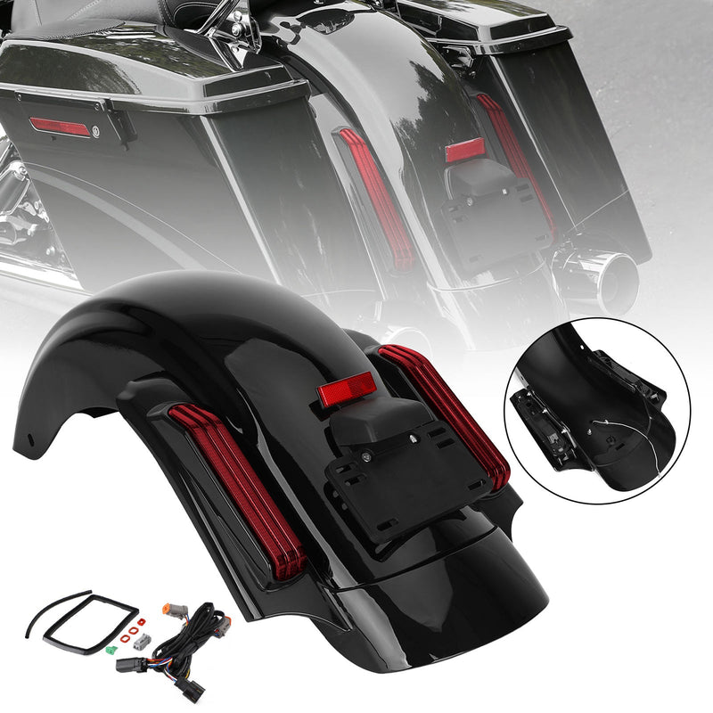 System tylnych błotników LED do Harleya Touring Road King Glide 14-Up CVO Style Generic