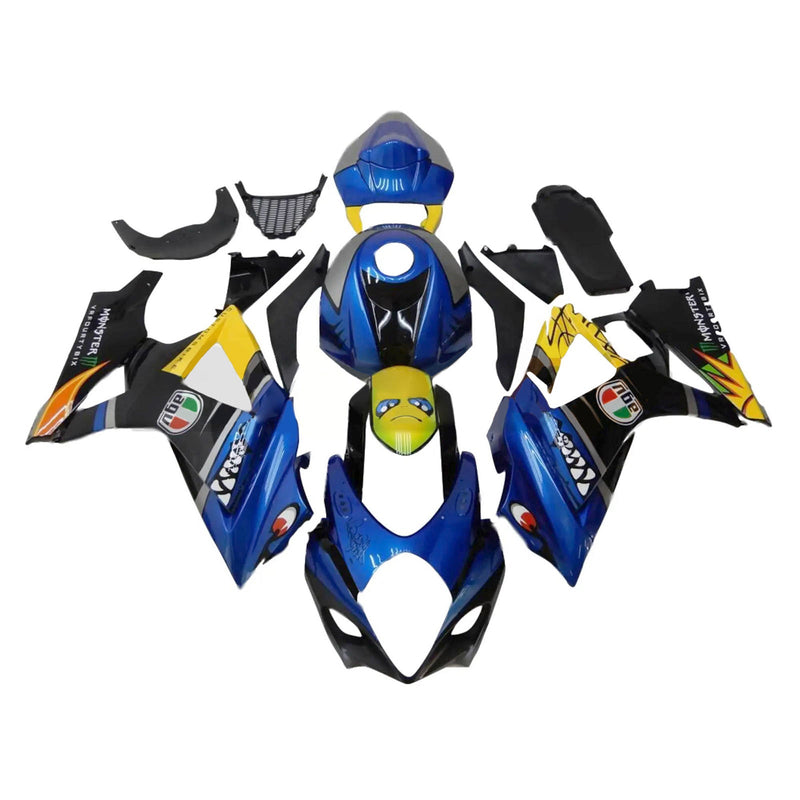 Amotopart Suzuki GSXR1000 2007-2008 Zestaw owiewek K7 Korpus Plastik ABS