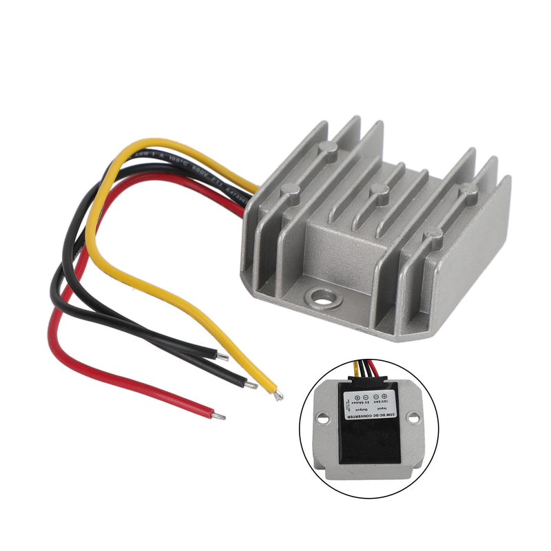 Vanntett DC 12V/24V til 5V 25W 5A step drive forsyningsregulator