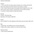 DCS induktiv gasssensor for 25854-G01 EZGO elektrisk golfvogn 94+ TXT Generisk