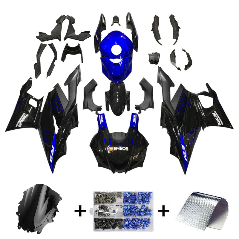 Amotopart Yamaha YZF-R3 R25 2019-2021 kåpesett Body Plastic ABS