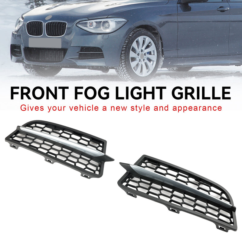 2st främre stötfångare Dimljusskydd Bezel Grill Passar för BMW F20 F21 2011-2015