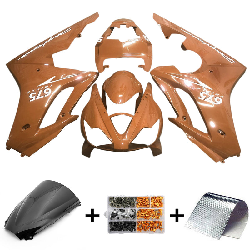 Amotopart Triumph Daytona 675 2006-2008 kåpa Set Body Plast ABS