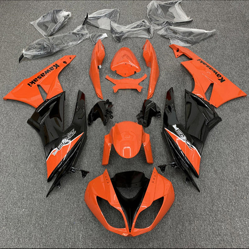 Kit de carenagem Amotopart Kawasaki ZX6R 636 2009-2012 corpo plástico ABS