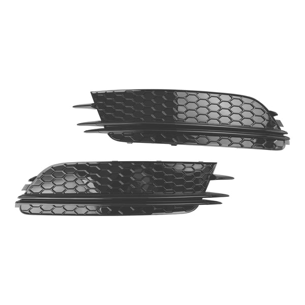 2pcs luz de nevoeiro capa moldura grill apto para Audi A6 4G C7 2012-2015