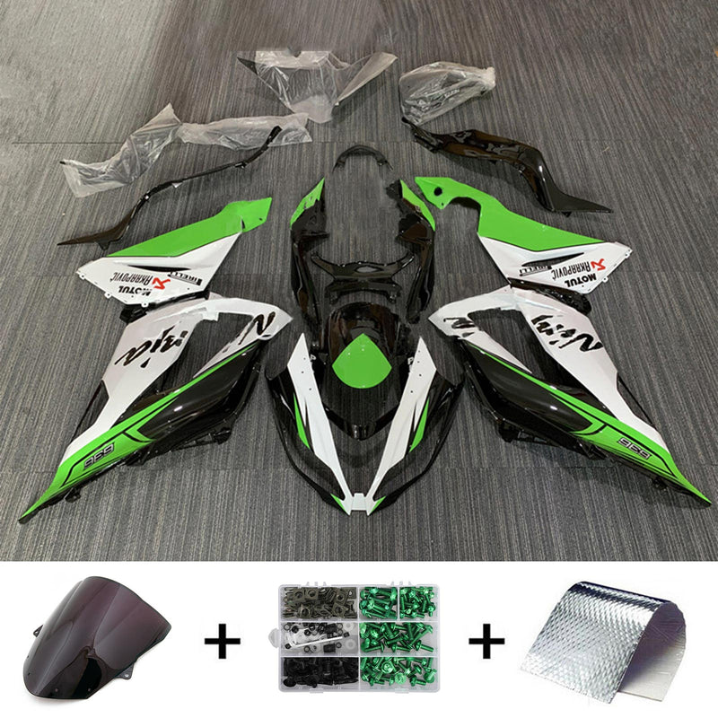 Amotopart kåpa set för Kawasaki ZX6R 636 2013-2018, kropp, plast, ABS