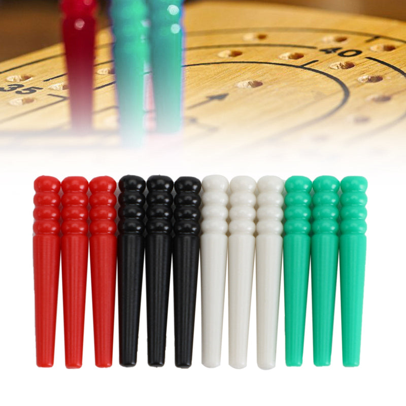 Juego de mesa tradicional, 12 Uds., clavijas de cribbage que se ajustan a 1/8, 3/16 y 1/4 agujeros