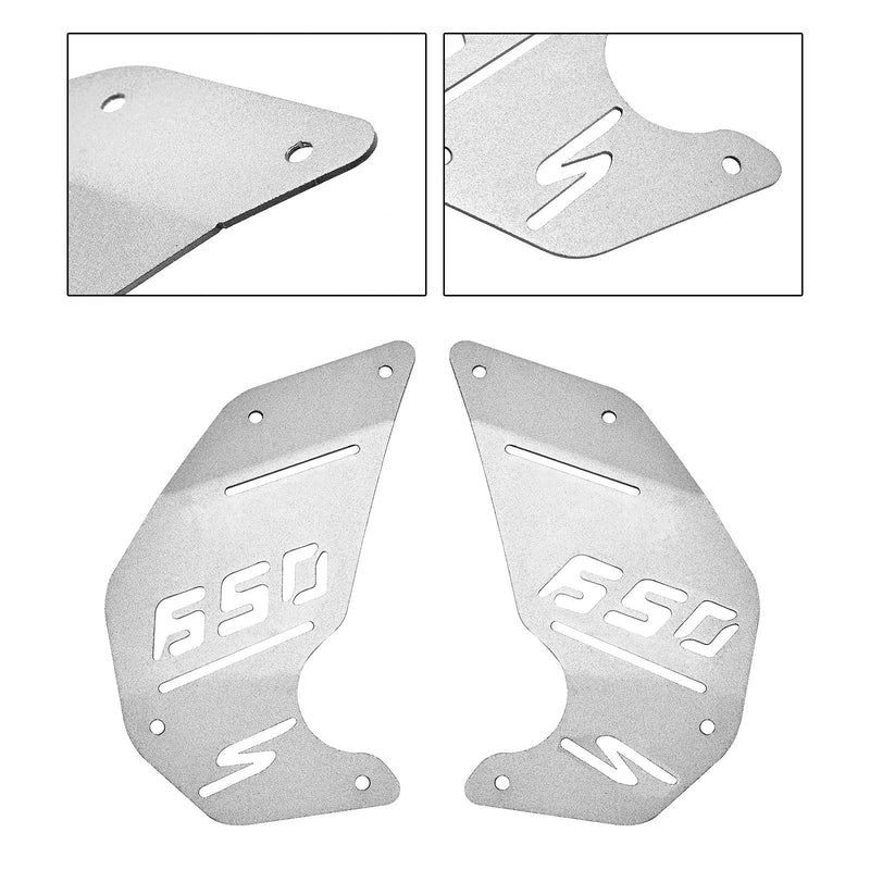 Kawasaki Vulcan S En Vn650 2015-2022 Placa de cubierta de motor Panel lateral plateado para Cafe