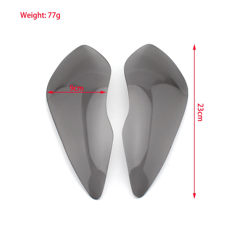 Schutzabdeckung für vordere Scheinwerferlinse, passend für Kawasaki Zx-636R Zx-6R 09-18 Smoke Generic