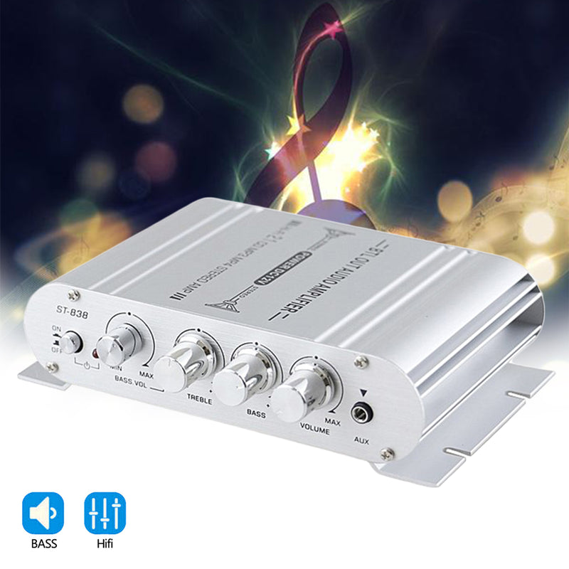 2.1 Channels 400W Hi-Fi Auto Stereo 12V Car Audio Amplifier MP3 Radio Verstärker