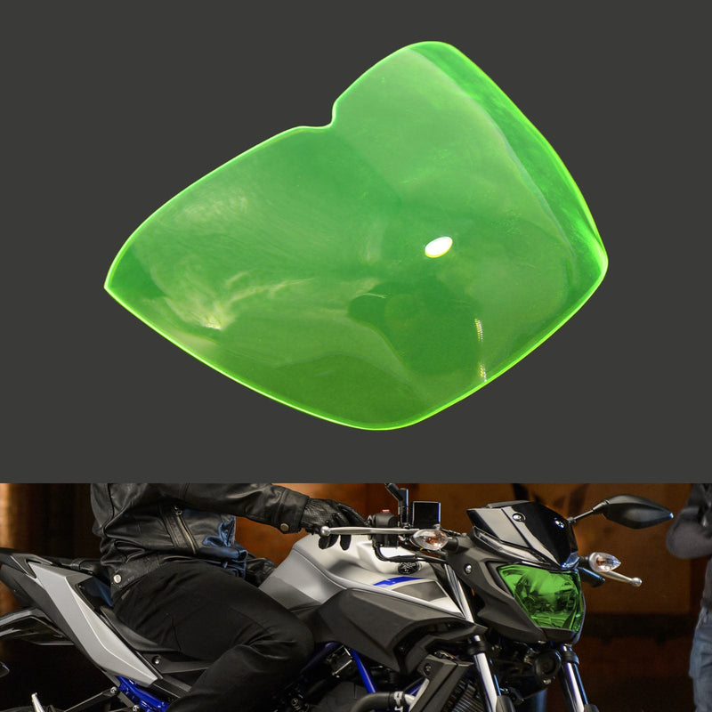 Lámina protectora de faros delanteros compatible con Yamaha MT-25 15-21 MT-03 15-19 Smoke Generic