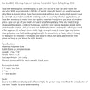 Auto-Sicherheitsgurtband aus Polyester, einziehbarer Nylon-Sicherheitsgurt, 3,5 m, generisch