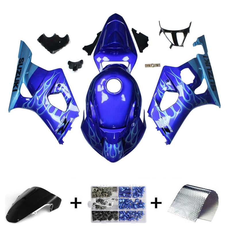 2003-2004 Suzuki GSXR1000 K3 Injection Fairing Set Body Plastic ABS