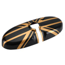 Union Jack UK Flag taustapeilin suojus mallille MINI Cooper R55 R56 R57 Black/Gold Generic