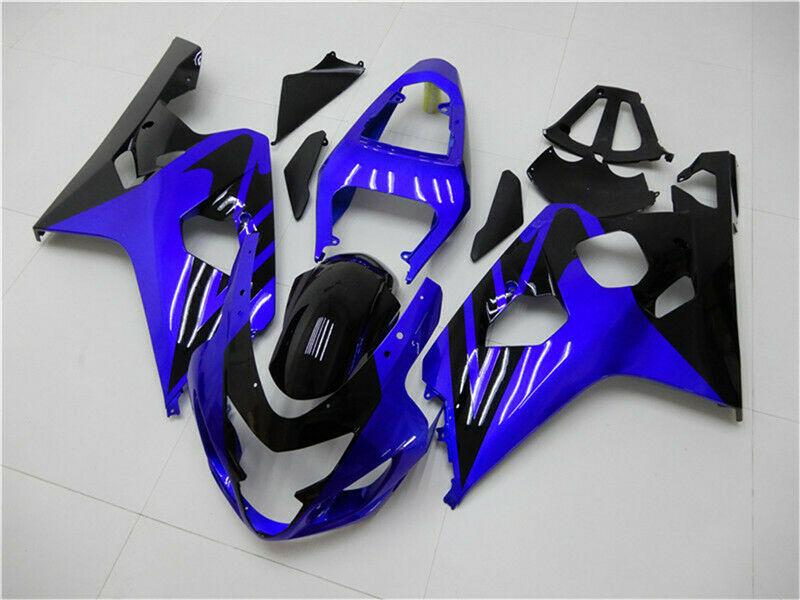 Kit plástico de injeção de carenagem azul preto Fit Suzuki GSXR600/750 2004-2005