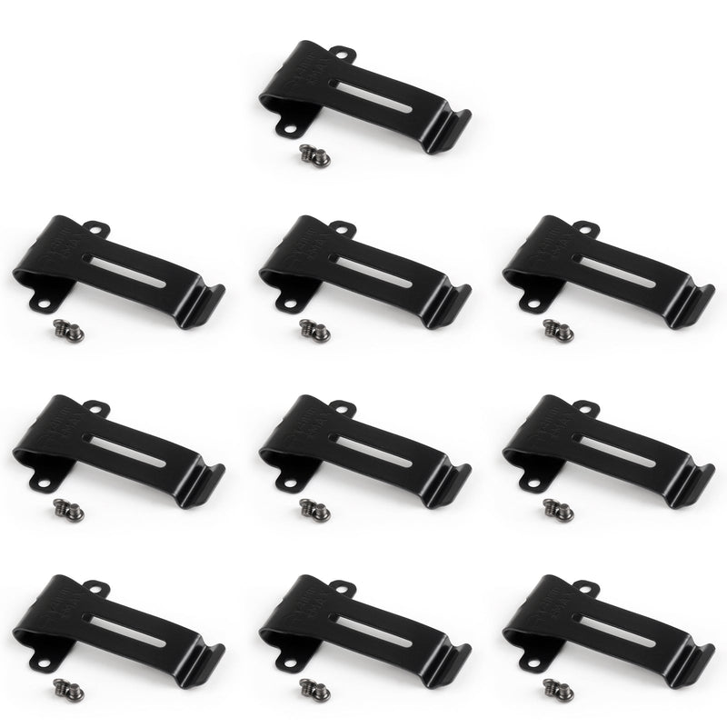 10x Gürtelclip aus Metall für Kenwood TK-208 TK-308 TH-22AT TH-42AT BF-888S/666s/777S